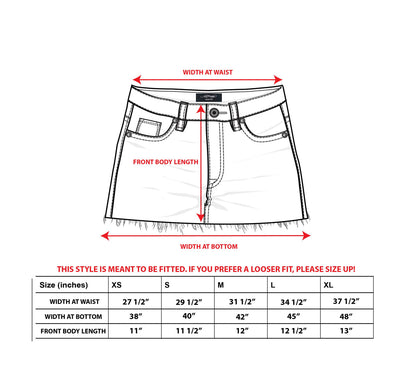 Brave Eagle Mini Denim Skirt