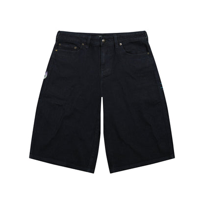 Panther Long Denim Shorts