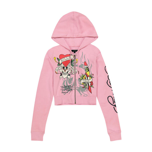 Tiger Dagger Zip Front Hoodie