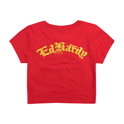 Rhinestone Long Sleeve Hearts Baby Tee