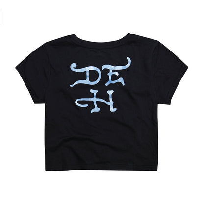 Skull Crosses Rhinestone Baby Tee
