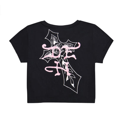 Flame Cross Baby Tee