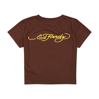 Koi Fish Baby Tee - Cocoa