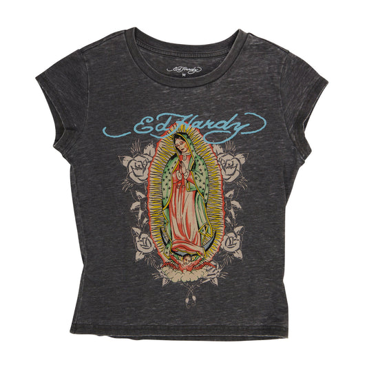 Mary Burnout Cap Sleeve Tee