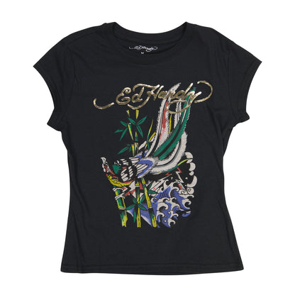 Peacock Cap Sleeve Tee