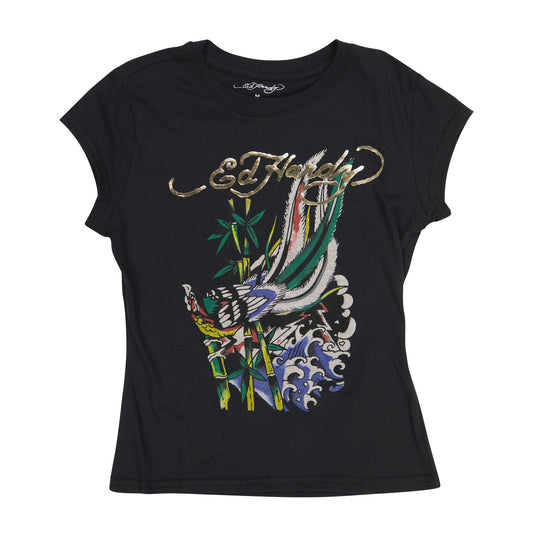 Peacock Cap Sleeve Tee