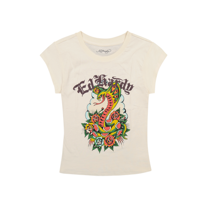Rose Cobra Cap Sleeve Tee