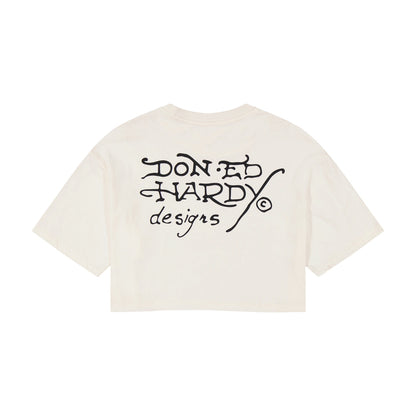 Cross Heart Cropped Boxy Tee