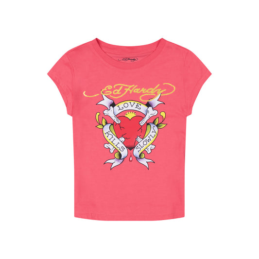 LKS Heart Cap Sleeve Tee