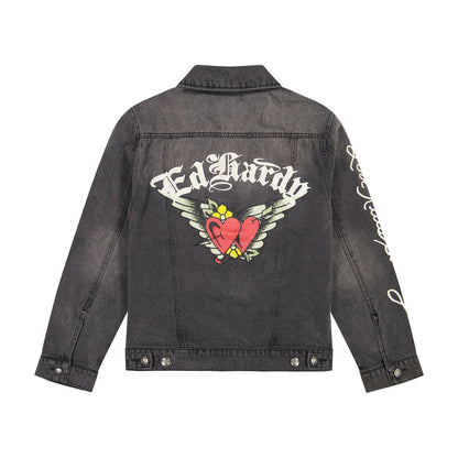 Heart Wings Unisex Trucker jacket