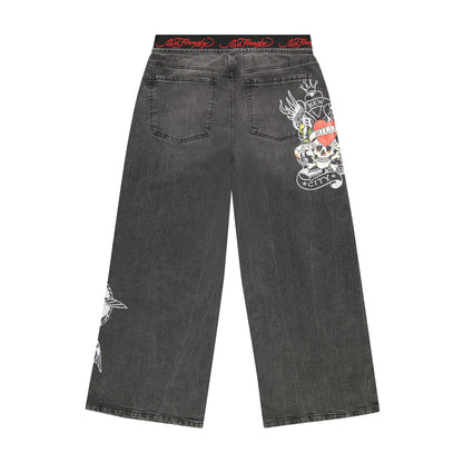 LKS Dragon Elastic Band Jeans