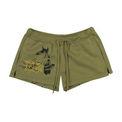 Cross Wings Booty Biker Shorts