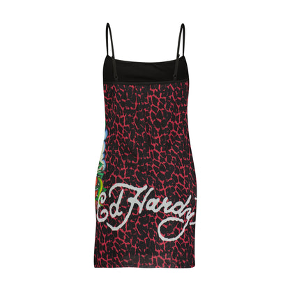 Cobra Roses Mesh Dress