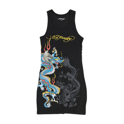 Retro Flash Rib Tank Dress