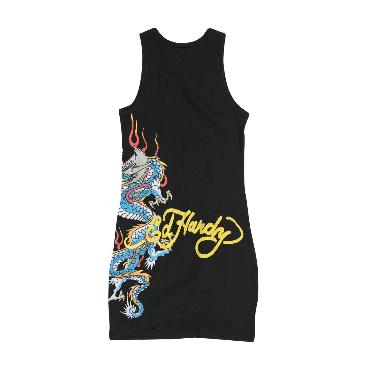 Retro Flash Rib Tank Dress