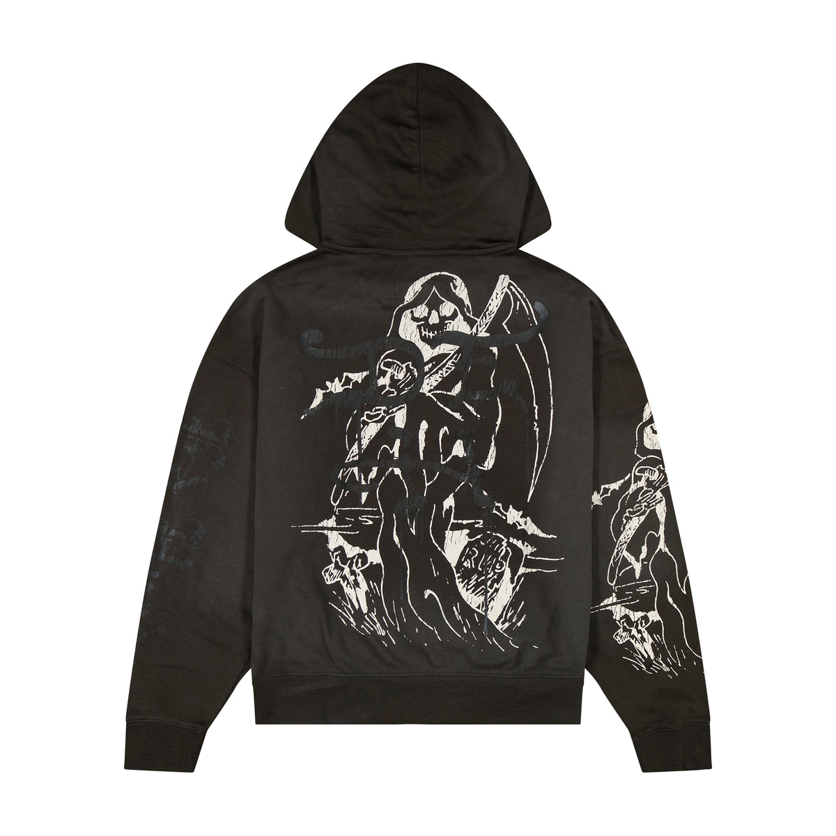Skeles Boxy Zip Hoodie - Sunfade Grey