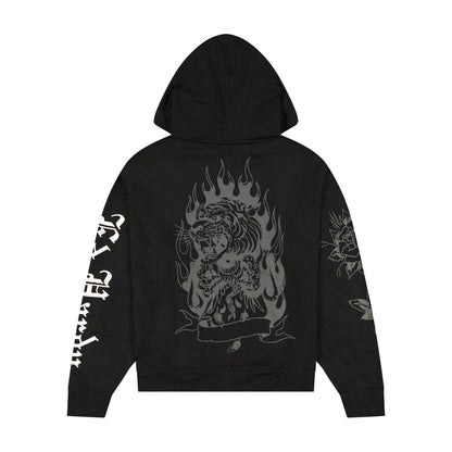 LKS Skull Boxy Zip Hoodie