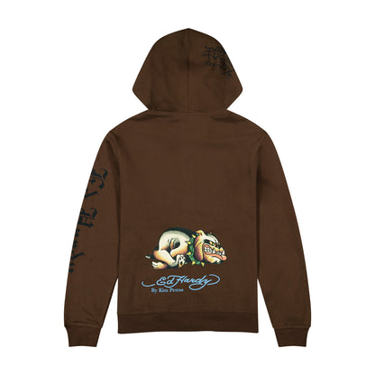 Bulldog Zip Front Hoodie