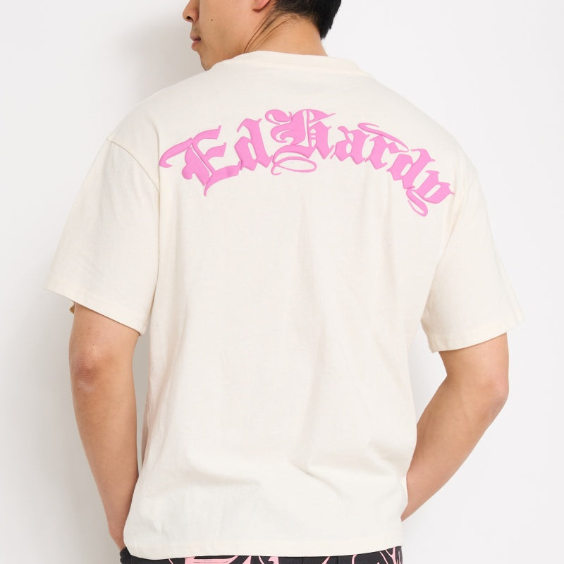 Demon Head Rhinestone Boxy Cropped Tee