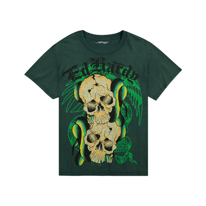 True Eagle Rhinestone Boxy Tee
