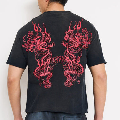 Mary Dragons Boxy Cropped Tee