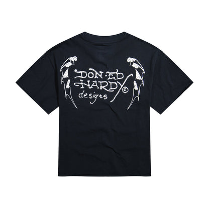 Crosses Rhinestone Boxy Cropped Tee