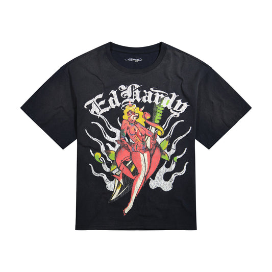 Dagger Pinup Boxy Tee