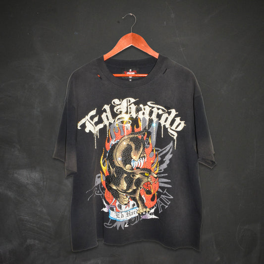 Panther Cropped Mens Boxy Tee