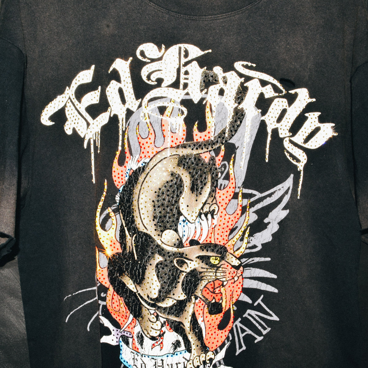 Panther Cropped Mens Boxy Tee