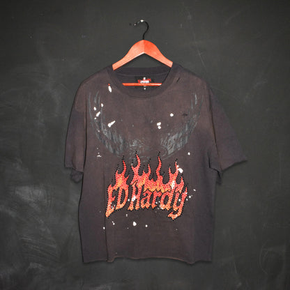 Eagle Flame Cropped Mens Boxy Tee