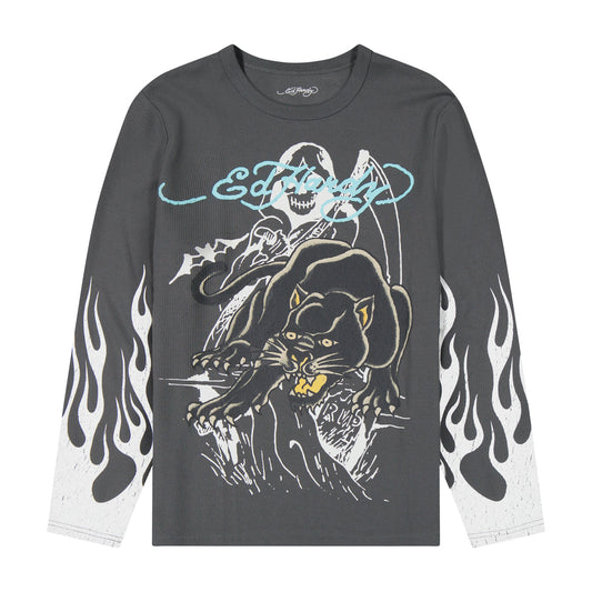 CBGB Panther Flame Boxy Tee