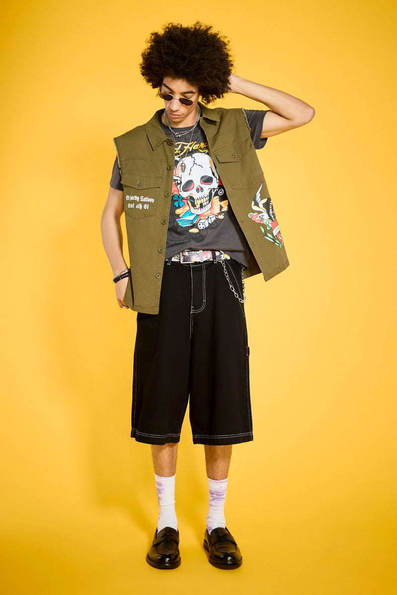 Ace Skull Throwback Graphic Tee