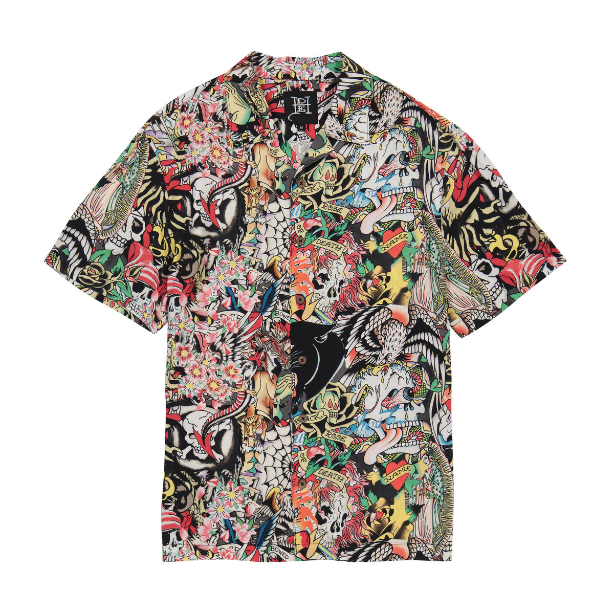 Tattoo Collage Camp Shirt
