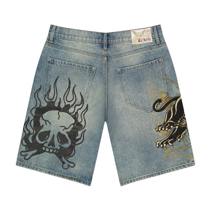 Crouching Panther Skater Shorts