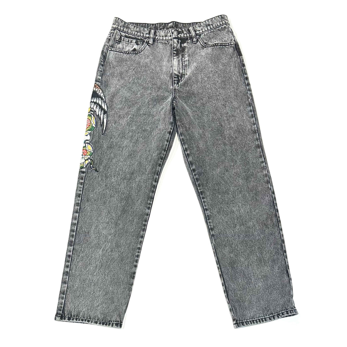 Battle Skull Loose Fit Jean