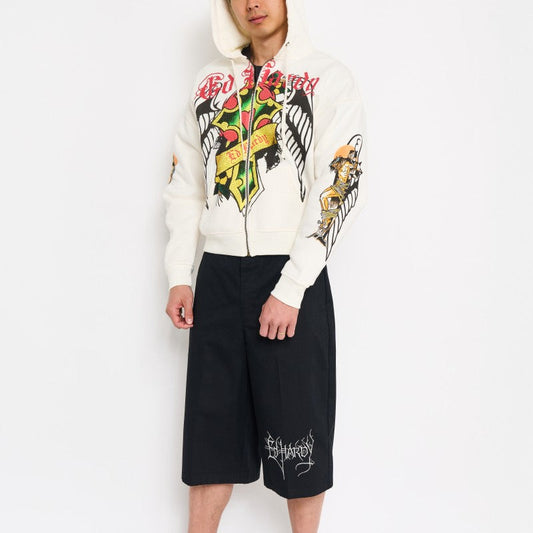 Skulls Long Twill Workwear Shorts