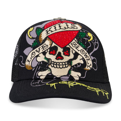 Rhinestone LKS Skull Hat
