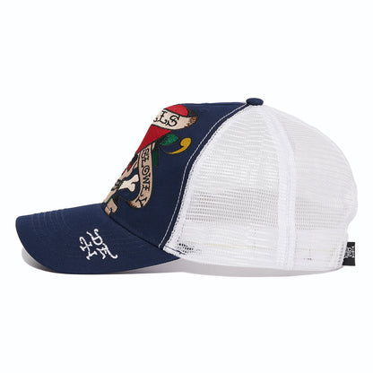 Heart Skull Trucker Hat