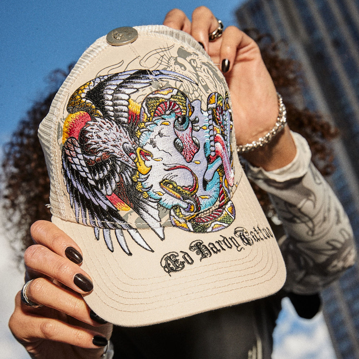 Embroidered Battle Skull