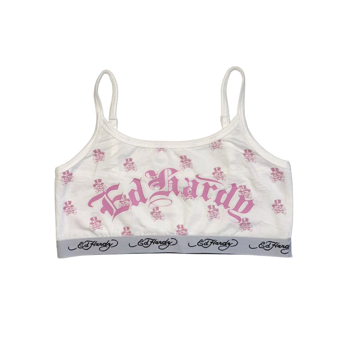 Tophat Skull Elastic Bralette